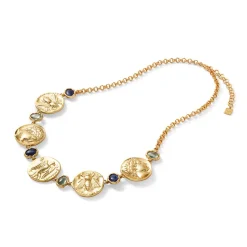 Outlet Mediterranean Coin Statement Necklace Necklaces