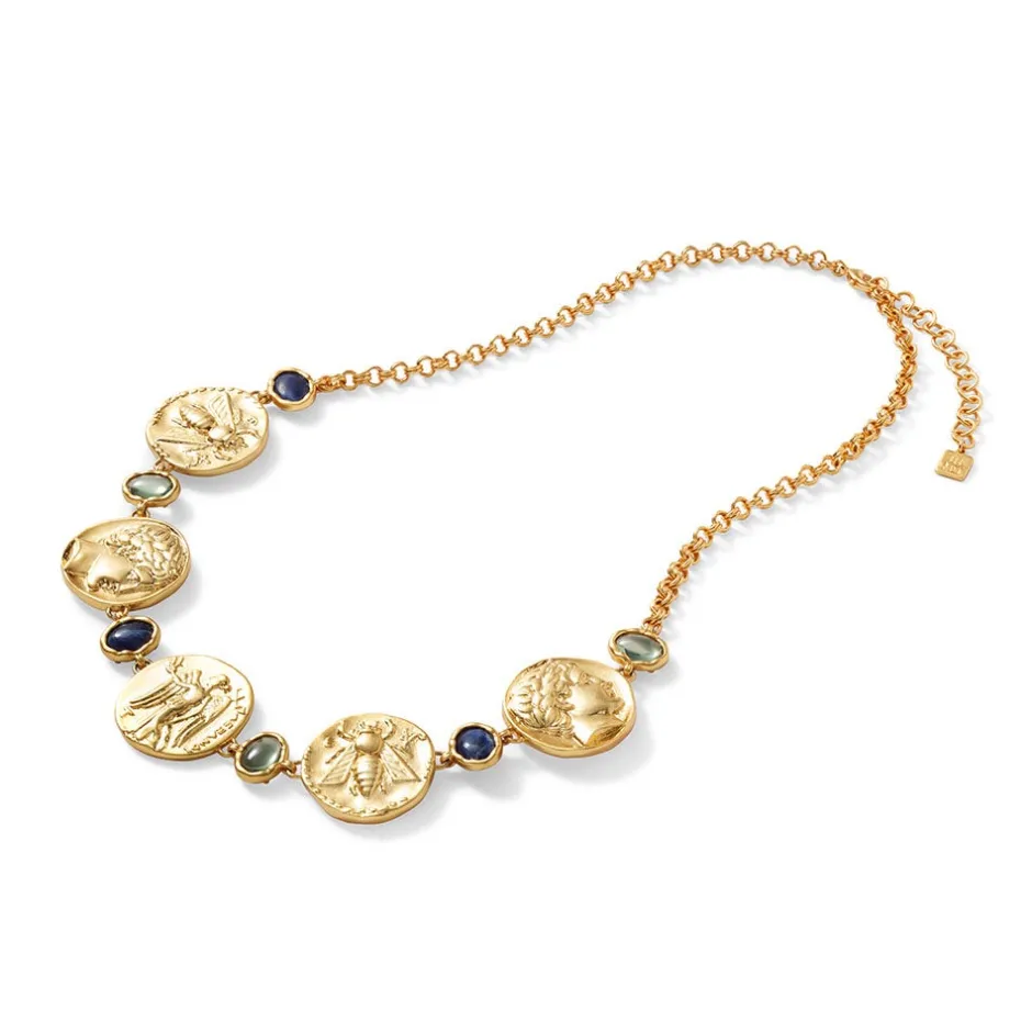 Outlet Mediterranean Coin Statement Necklace Necklaces