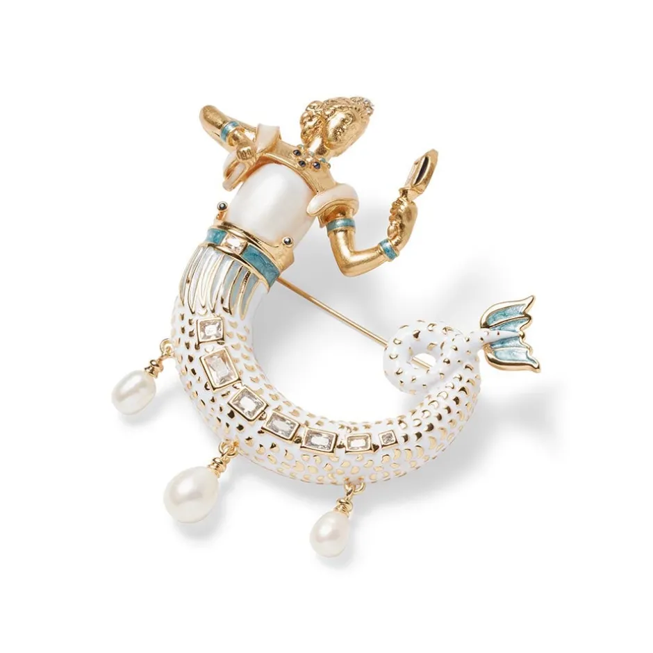 Clearance Mermaid Baroque Pearl Brooch Pins & Brooches