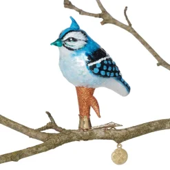 Clearance Met Birds Handmade Glass Ornament Set Ornaments