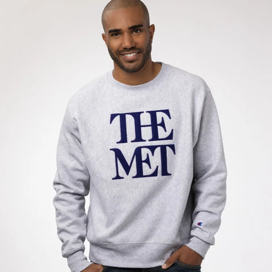 Sale Met Logo Appliquéd Unisex Champion® Sweatshirt Clothing