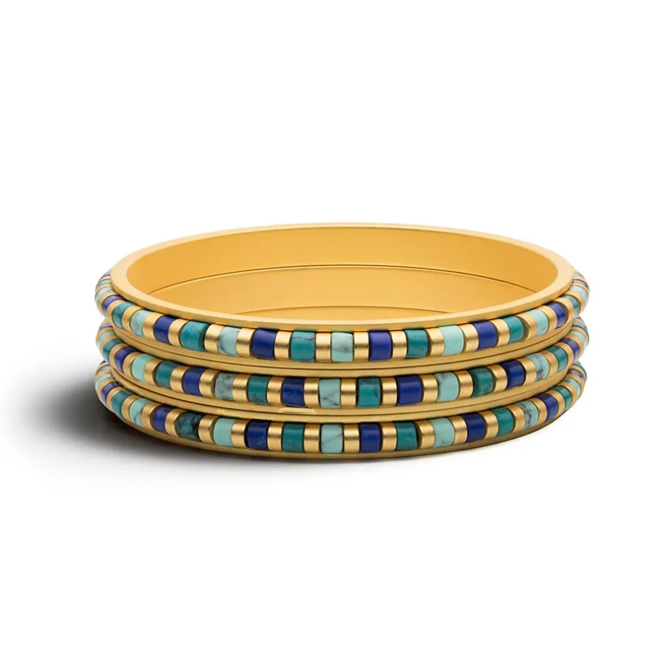 Outlet Middle Kingdom Cylindrical Bead Bangles Bracelets