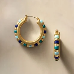 Online Middle Kingdom Cylindrical Bead Earrings Earrings