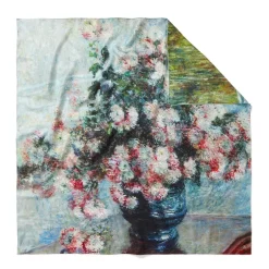 Hot Monet Blooms Double-Sided Square Silk Scarf Scarves & Wraps