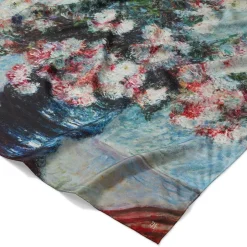 Hot Monet Blooms Double-Sided Square Silk Scarf Scarves & Wraps