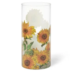 New Monet Sunflowers Glass Vase Tableware|Decorative Accents