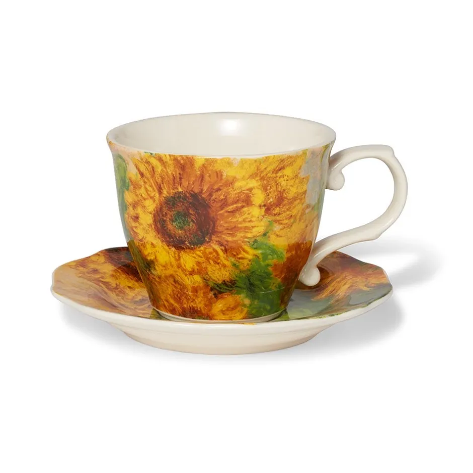 Online Monet Sunflowers Teacup and Saucer Tableware