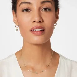 Moon and Star Hoop Earrings Earrings