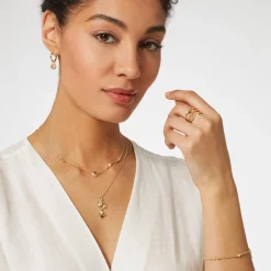 Moon and Star Hoop Earrings Earrings