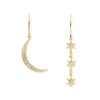 Outlet Moon and Stars Drop Earrings Earrings