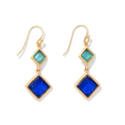 Online Mosaic Column Drop Earrings Earrings