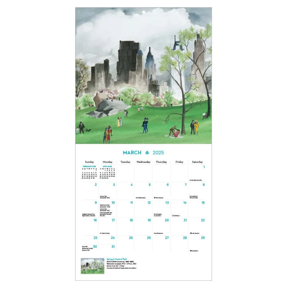 Outlet New York in Art Mini Wall Calendar 2025 Calendars