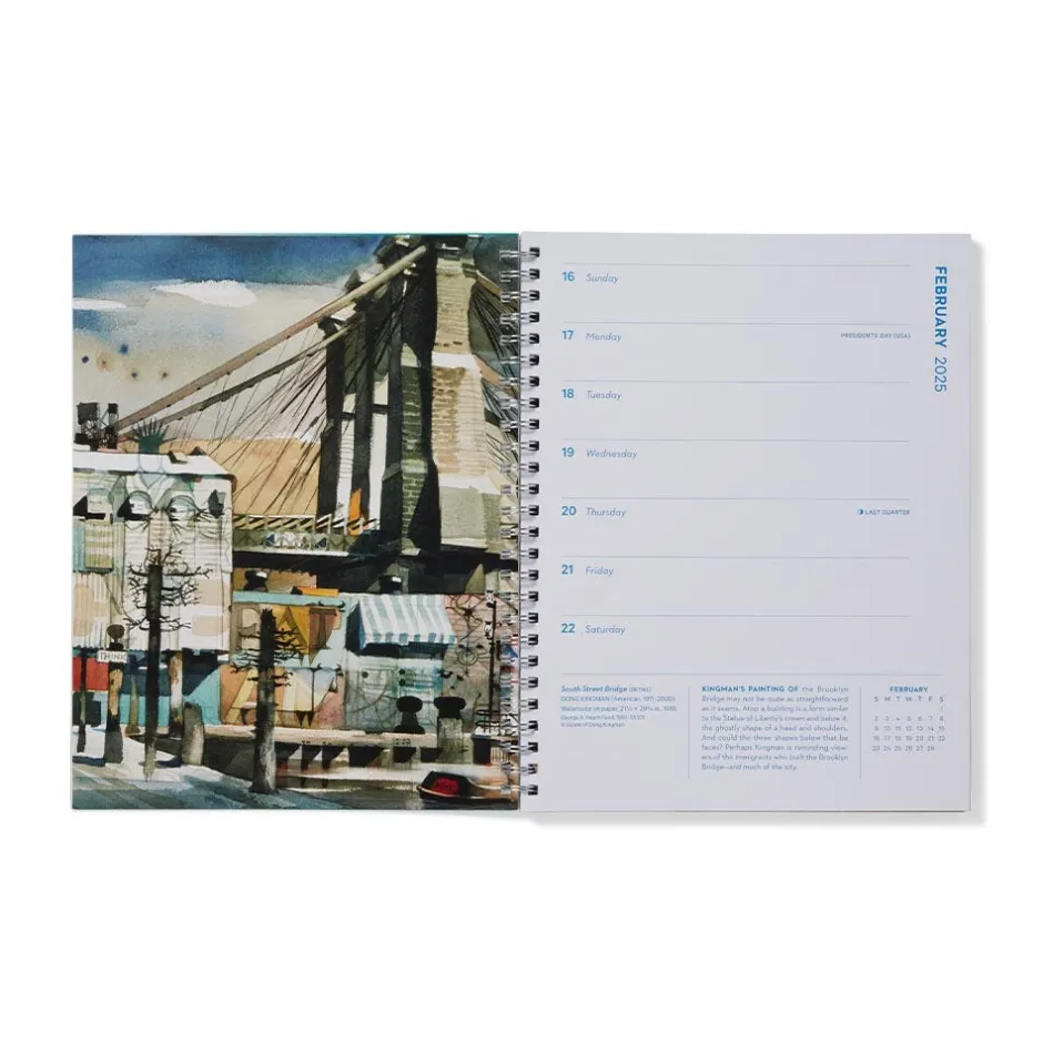 New York in Art Spiral-Bound Engagement Calendar 2025 Calendars