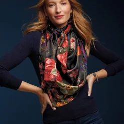 Sale Peeters Bouquet of Flowers Oversize Oblong Scarf Scarves & Wraps