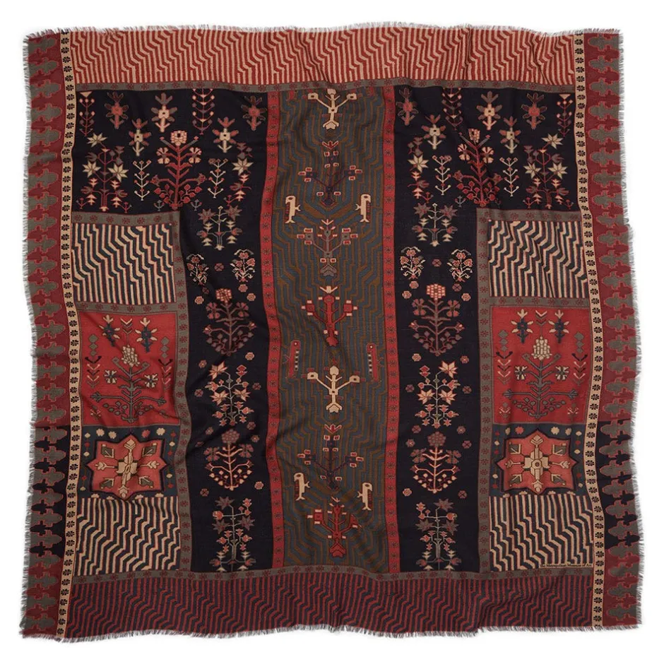 Online Persian Garden Oversize Square Wool Scarf Scarves & Wraps