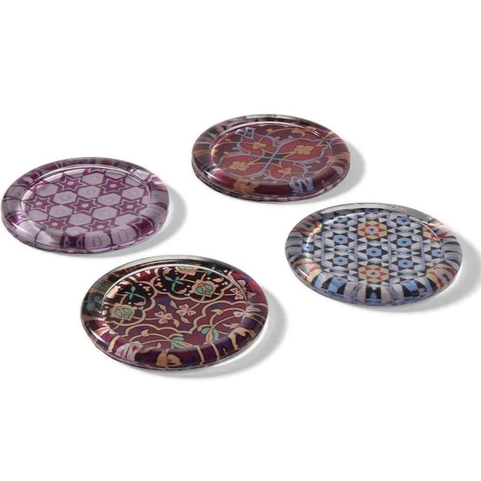 Clearance Persian Patterns Glass Coasters Tableware