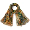 Outlet Persian Pictorial Textile Oversize Oblong Scarf Scarves & Wraps