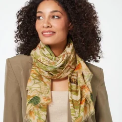 Hot Portuguese Garden Oblong Scarf Scarves & Wraps