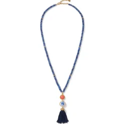 Clearance Qing Bottle Lariat Necklace and Floral Drop Earrings Set Jewelry Sets