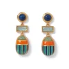 Online Royal Scarab Drop Earrings Earrings