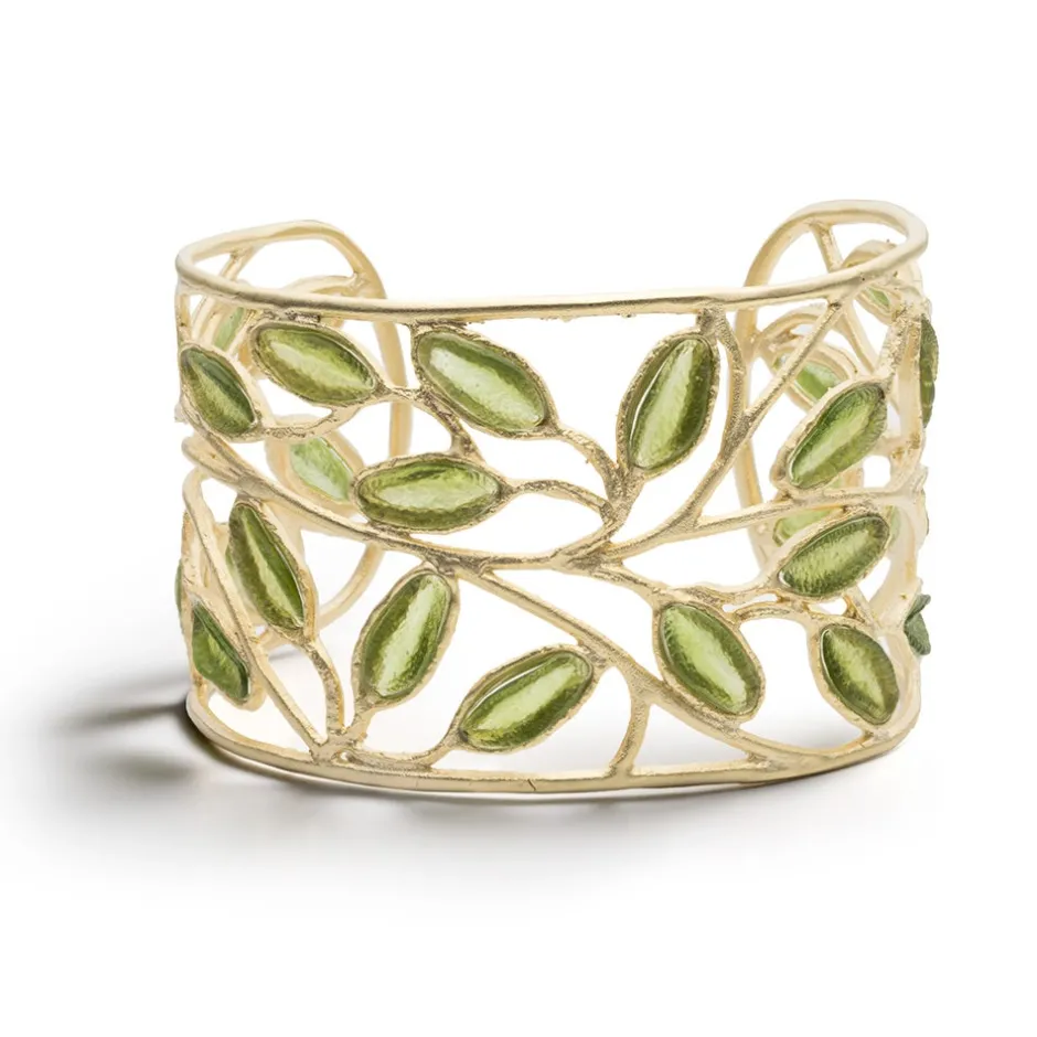 Hot Sage Leaf Cuff Bracelets