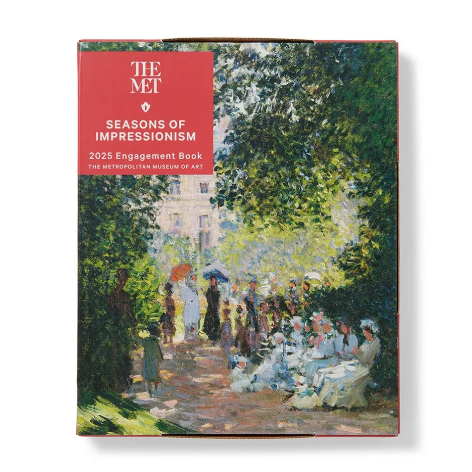 Clearance Seasons of Impressionism Spiral-Bound Engagement Calendar 2025 Calendars