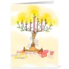 Sklar: Golden Lights Hanukkah Cards Holiday Cards