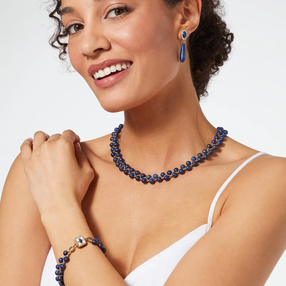 Clearance Spanish Baldric Lapis Braided Necklace Necklaces