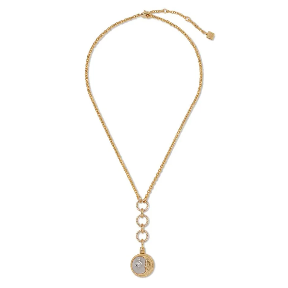 Sale Spanish Day and Night Reversible Lariat Pendant Necklace Necklaces