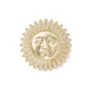Spanish Day and Night Sun Brooch Pins & Brooches