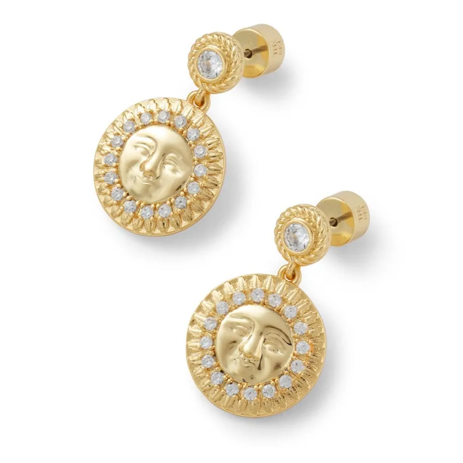 Hot Spanish Day and Night Sun Drop Earrings Earrings