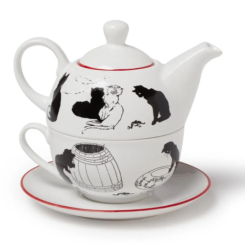 Sale Steinlen Cats Tea-for-One Set Tableware