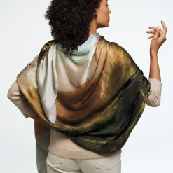 New Sublime Landscapes Durand Oversize Oblong Silk Scarf Scarves & Wraps