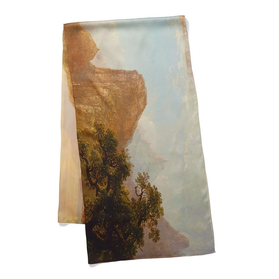 New Sublime Landscapes Durand Oversize Oblong Silk Scarf Scarves & Wraps
