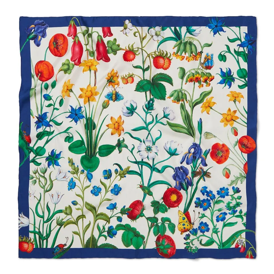 New The Met Cloisters Garden Square Silk Scarf Scarves & Wraps