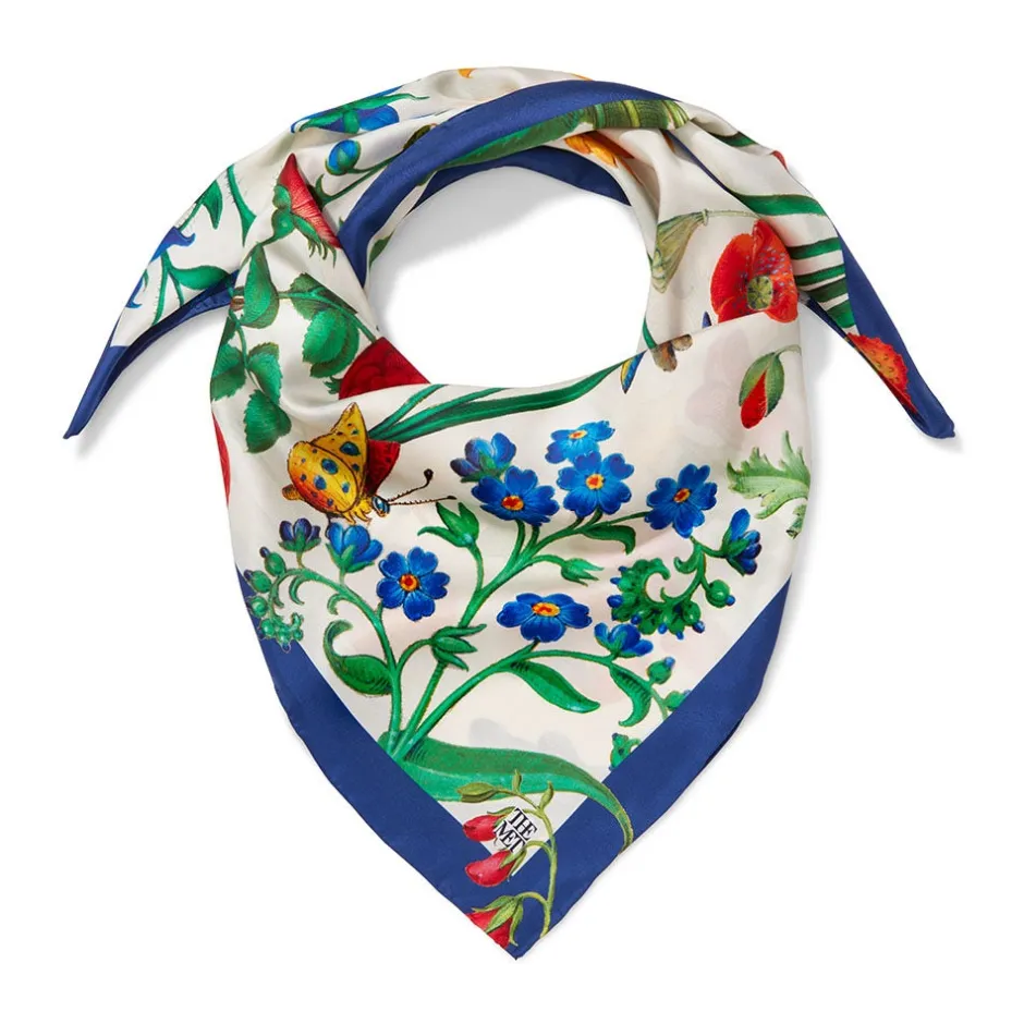 New The Met Cloisters Garden Square Silk Scarf Scarves & Wraps