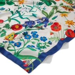 New The Met Cloisters Garden Square Silk Scarf Scarves & Wraps
