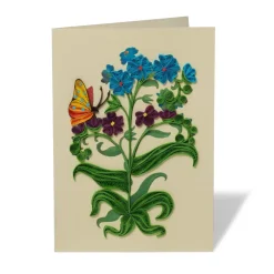 Clearance The Met Cloisters Garden Forget-Me-Not Quilled Card Notecards & Correspondence