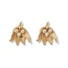 The Met Cloisters Garden Fava Bean Stud Earrings Earrings