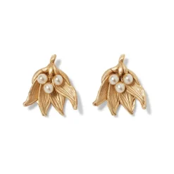 The Met Cloisters Garden Fava Bean Stud Earrings Earrings