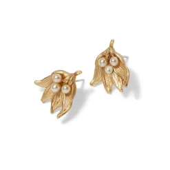 The Met Cloisters Garden Fava Bean Stud Earrings Earrings