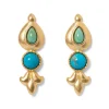 Tibetan Turquoise Drop Earrings Earrings