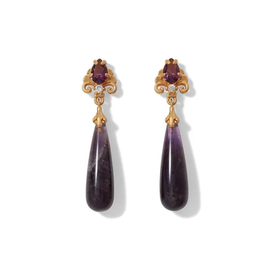 Best Turkish Amethyst Drop Earrings Earrings