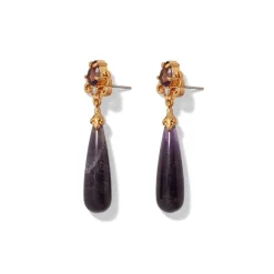 Best Turkish Amethyst Drop Earrings Earrings