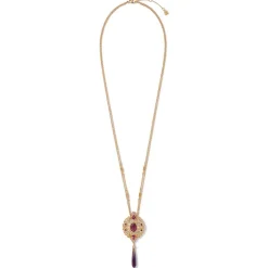 New Turkish Amethyst Long Pendant Necklace Necklaces