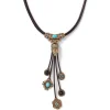 Outlet Turkmen Leather Statement Necklace Necklaces