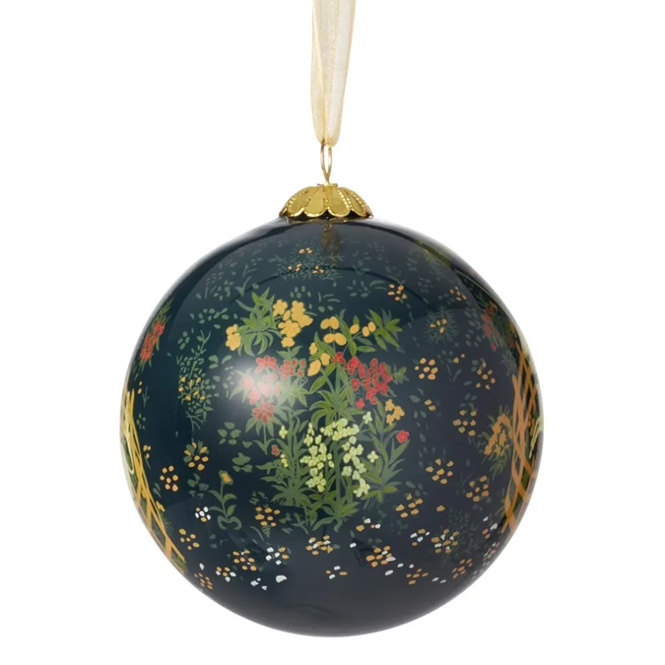Outlet Unicorn in a Garden Hand-Painted Glass Ornament Ornaments