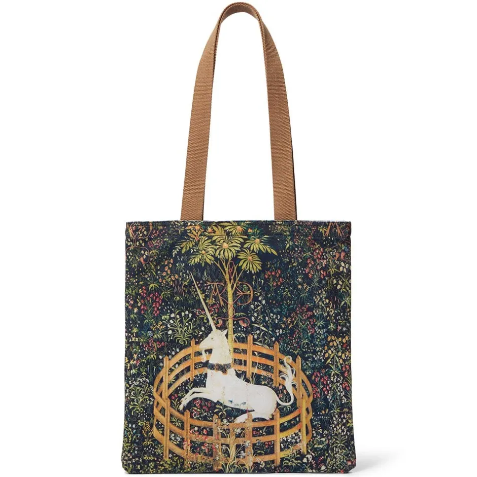 Hot Unicorn in a Garden Tote Bags