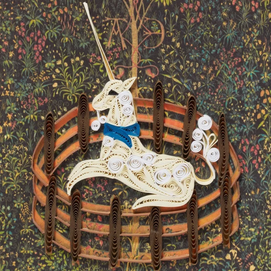 Clearance Unicorn Quilled Card Notecards & Correspondence