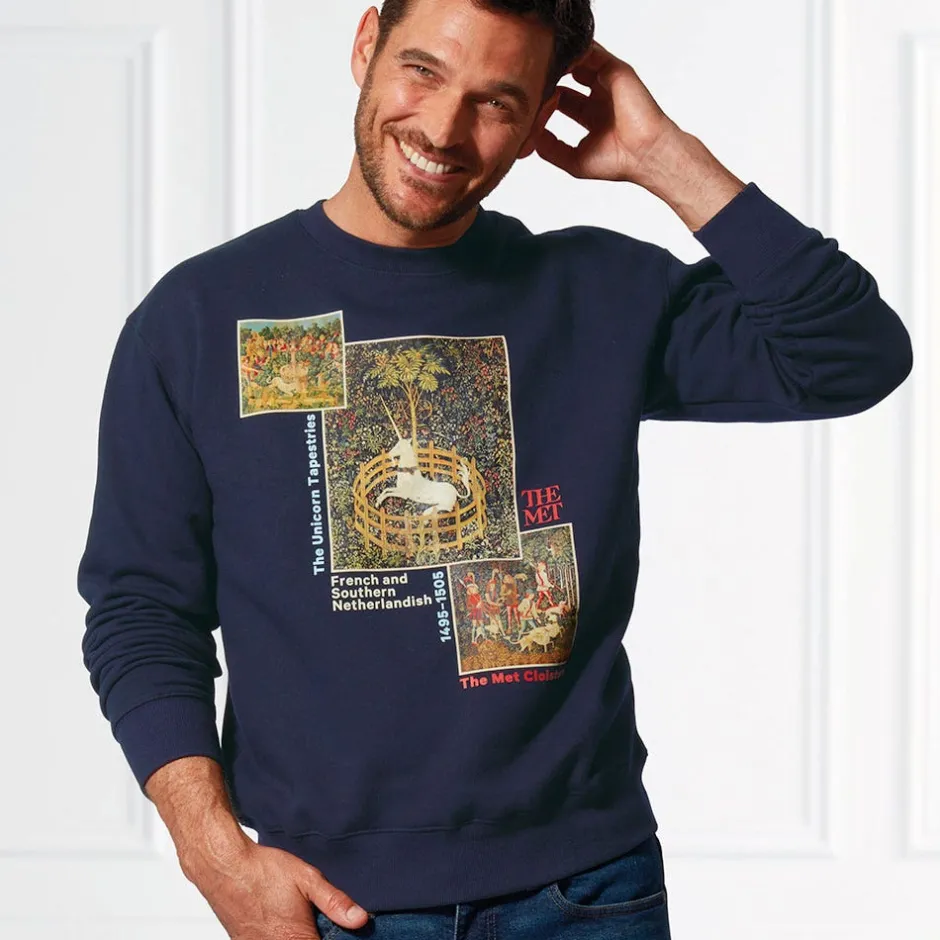 Outlet Unicorn Tapestries Crew Neck Sweatshirt Clothing